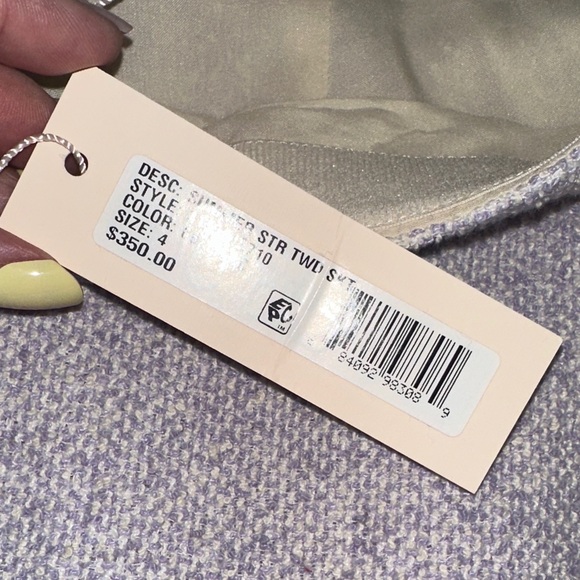 Rebecca Taylor Lilac Tweed Skirt - Picture 8 of 11